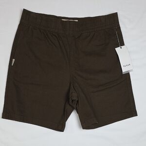 Men's Dark Brown Flat Front Shorts Size M